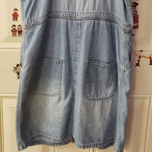 Female Jean / Denim Sundress Winter Pinafore - Picture 5 of 6